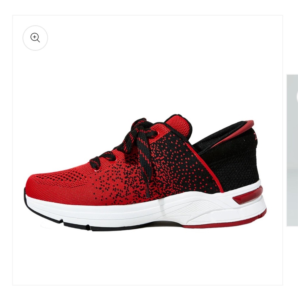 Zeba red and black woman sneakers worn once